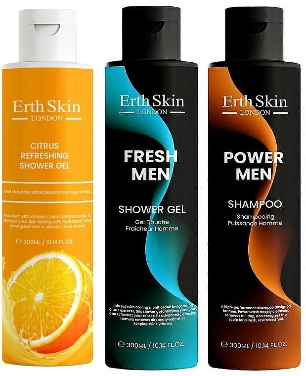 ErthSkin London (sh/gel/2x300ml + shmp/300ml) Set