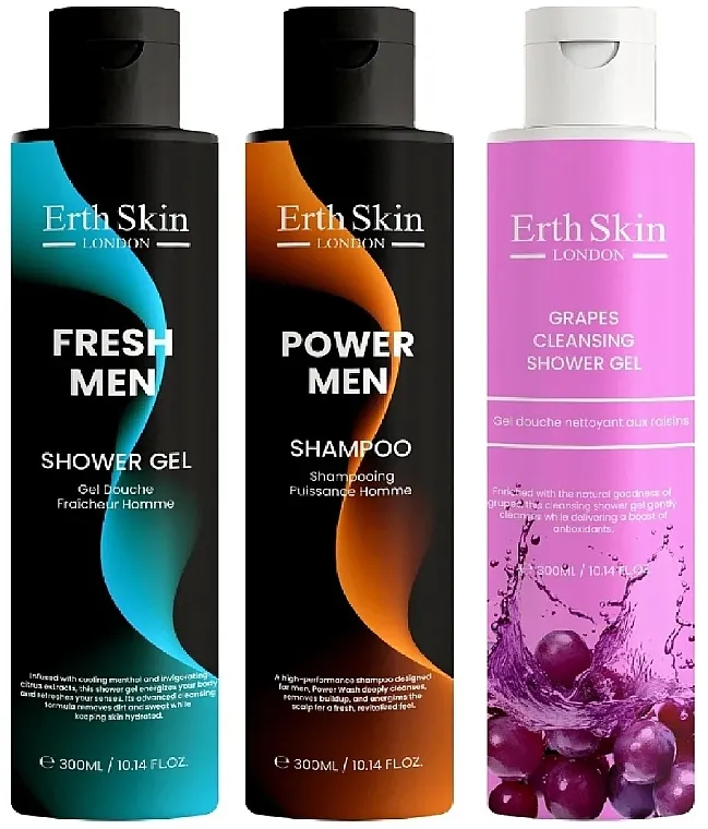 ErthSkin London (sh/gel/2x300ml + shmp/300ml) Set