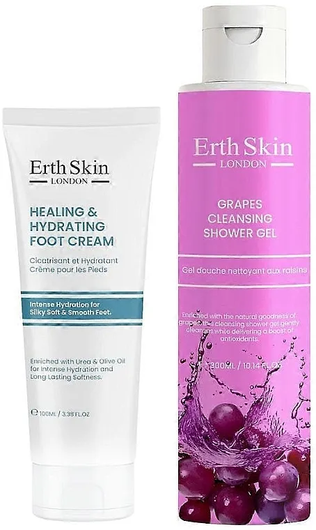 ErthSkin London (sh/gel/300ml + foot/cr//100ml) Set