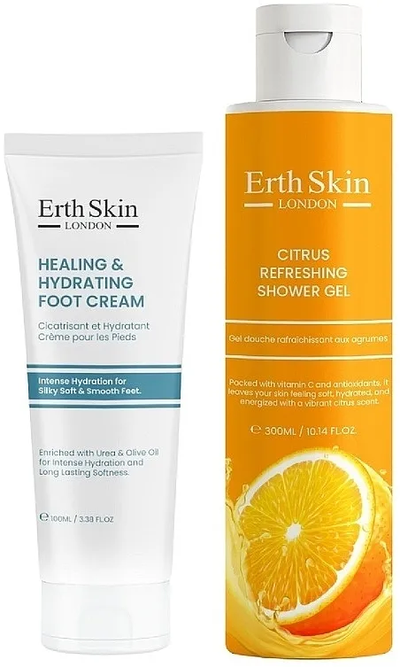 ErthSkin London (sh/gel/300ml + foot/cr/100ml) Set