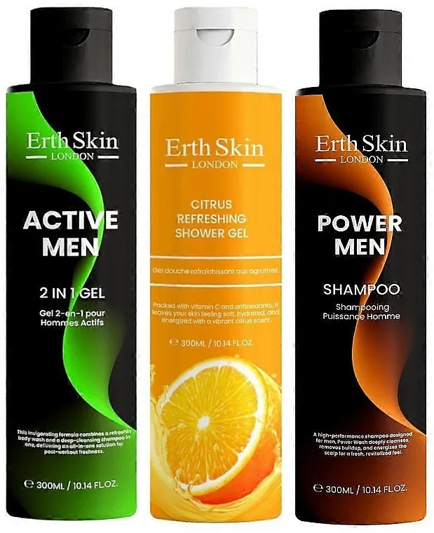 ErthSkin London (shmp/300ml + sh/gel/2x300ml) Set