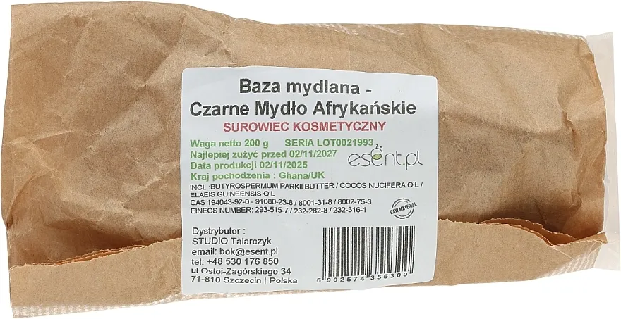 Esent Osnova za sapun „Afrički crni sapun“