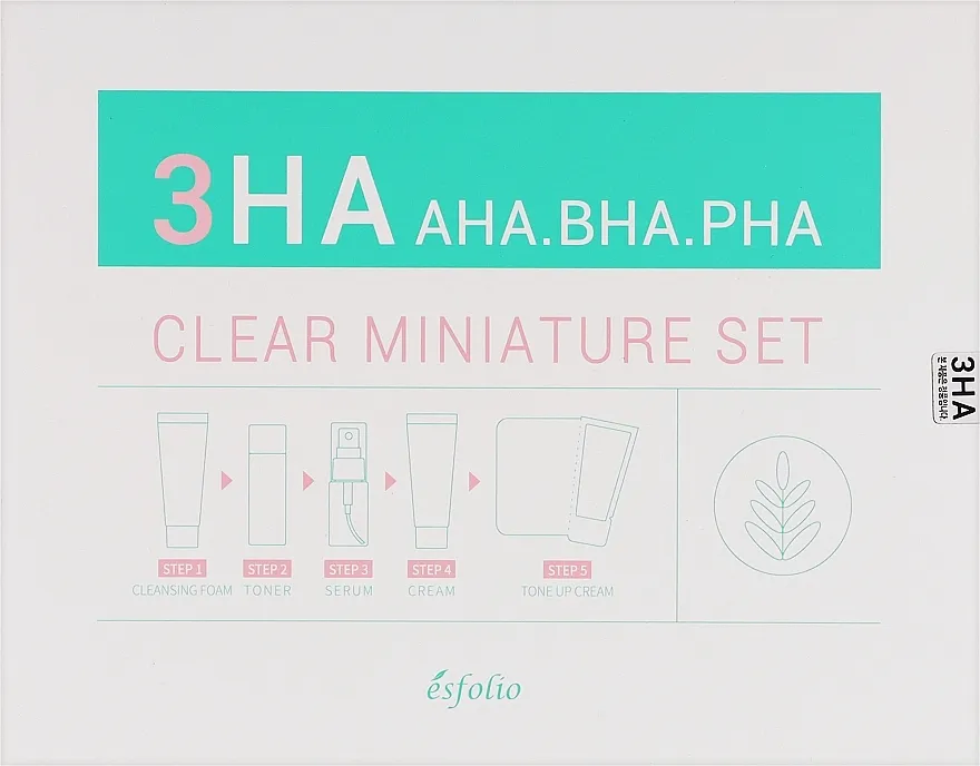 Esfolio 3HA Clear Miniature Set Komplet, 5 proizvoda