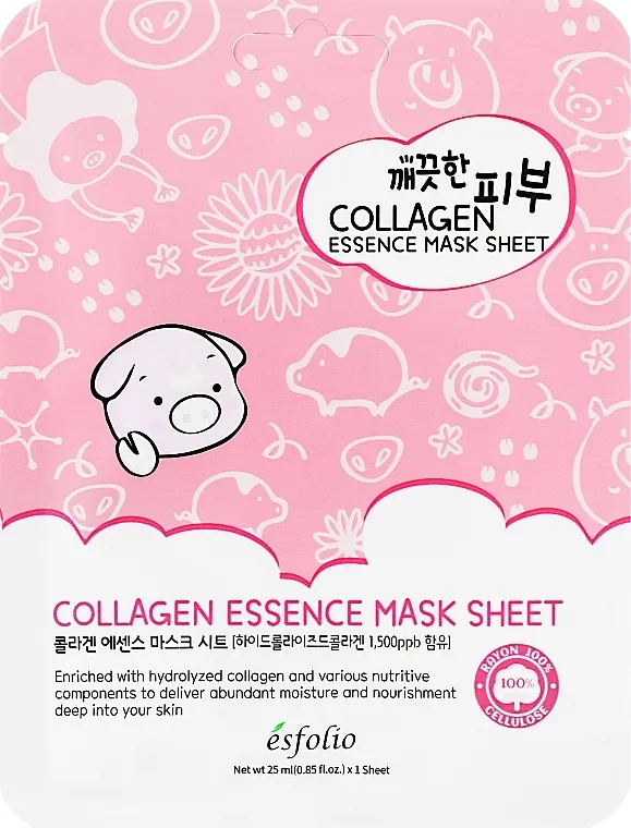 Esfolio Pure Skin Colagen Essence Mask Sheet Sheet maska sa kolagenom