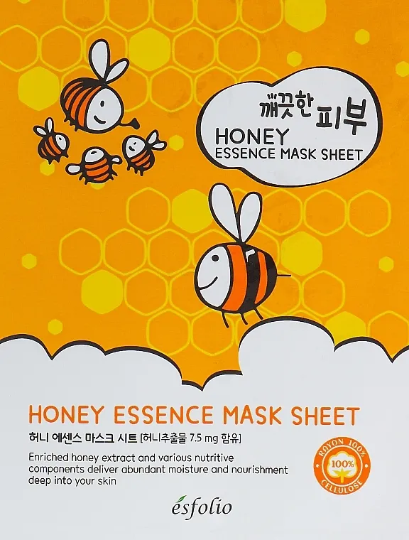 Esfolio Pure Skin Essence Mask Sheet Honey Sheet maska ​​s medom