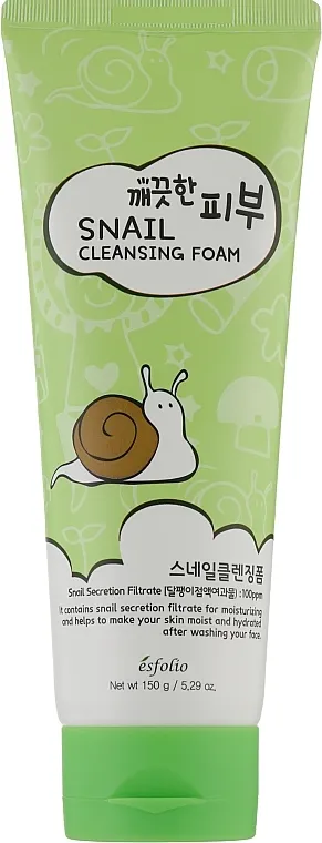 Esfolio Pure Skin Snail Cleansing Foam Pena za čišćenje lica sa filtratom puževog sekreta