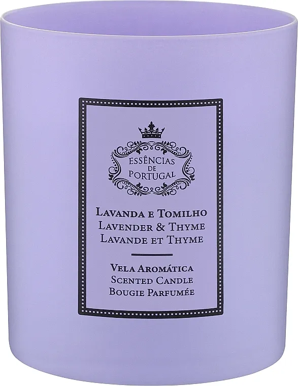Essencias De Portugal Lavender &amp; Thyme Scented Candle Mirisna svijeća "Lavanda i majčina dušica"