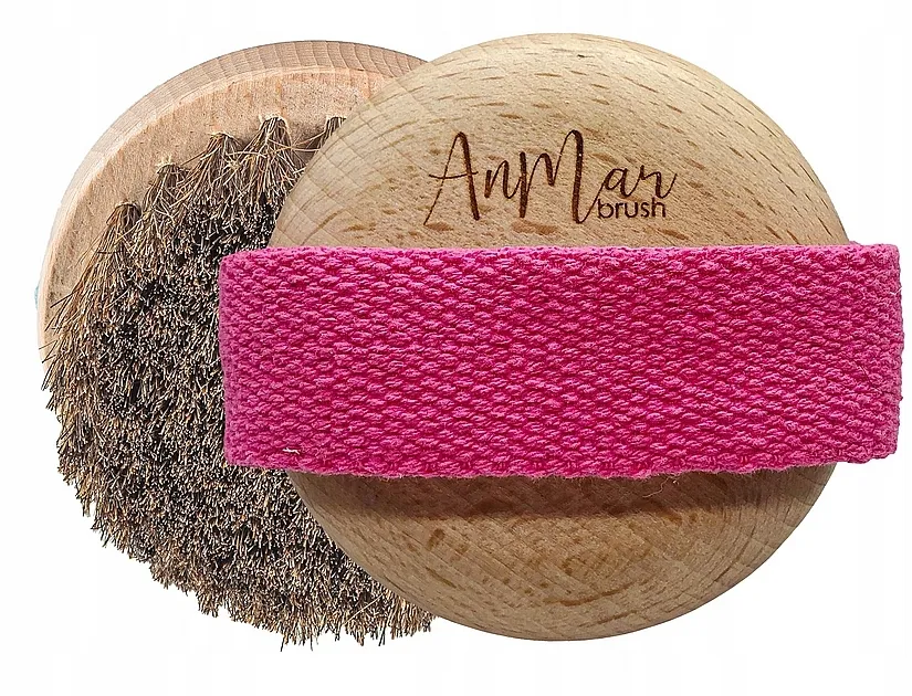 Četka za suvu masažu vrata i dekoltea, roze AnMar Brush
