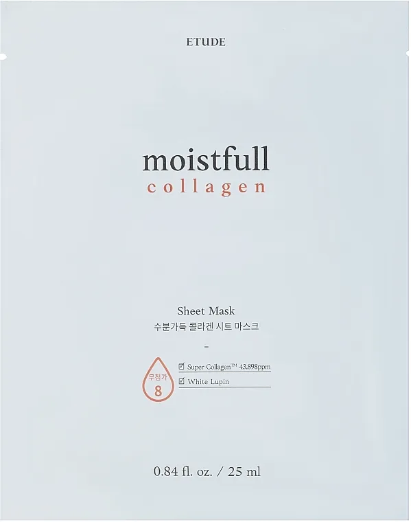 Etude House Collagen Moistfull Mask Sheet Hidratantna sheet maska ​​s kolagenom
