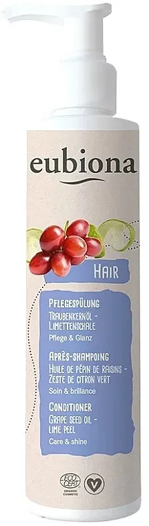 Eubiona Grape Seed Oil &amp; Lime Peel Conditioner Regenerator za kosu 'Ulje od semenki grožđa i kora limete'