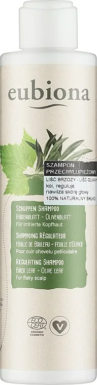 Eubiona Regulating Shampoo Birch &amp; Olive Leaf Šampon protiv peruti sa ekstraktom breze i lista masline