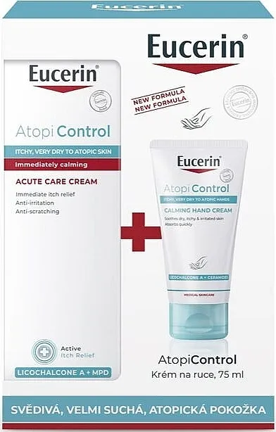 Eucerin AtopiControl (h/cr/75ml + cream/40ml) Set