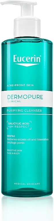 Eucerin DermoPure Clinical Purifying Cleanser Gel za čišćenje lica i tela