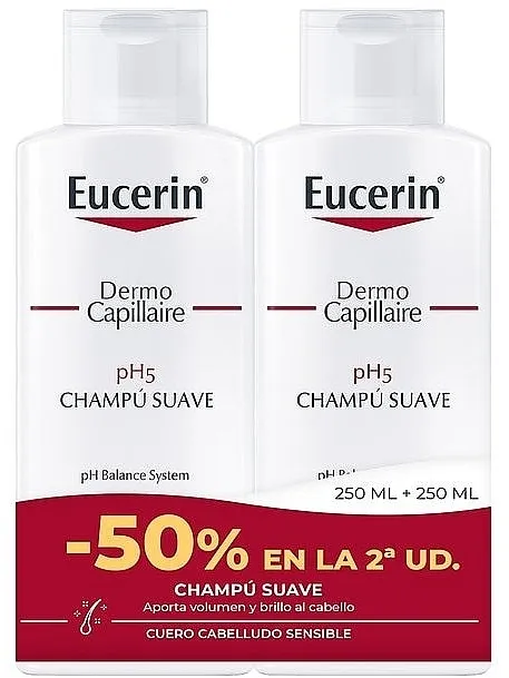 Eucerin Eucerin Dermo Capillaire pH5 Mild Shampoo Kit (shmp/2x250ml) Set