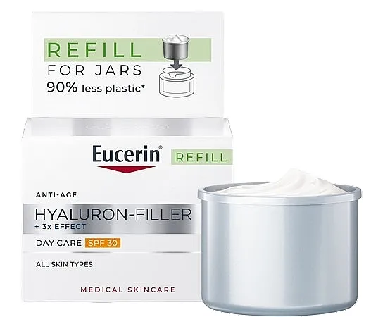 Eucerin Hyaluron-Filler + 3x Effect Day Care SPF 30 Dnevna krema za lice protiv bora SPF 30 (zamenski uložak)