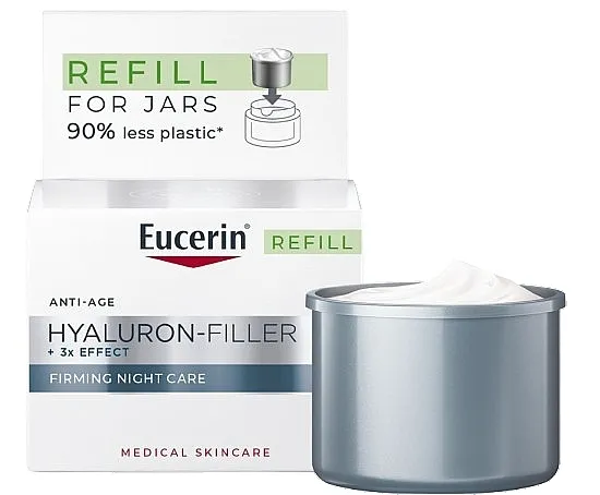 Eucerin Hyaluron-Filler 3x Effect Firming Night Care Noćna krema za lice (zamenski uložak)