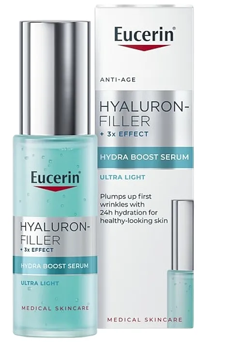 Eucerin Hyaluron-Filler + 3x Effect Hydra Boost Serum Ultra Light Ultralagana serum za lice