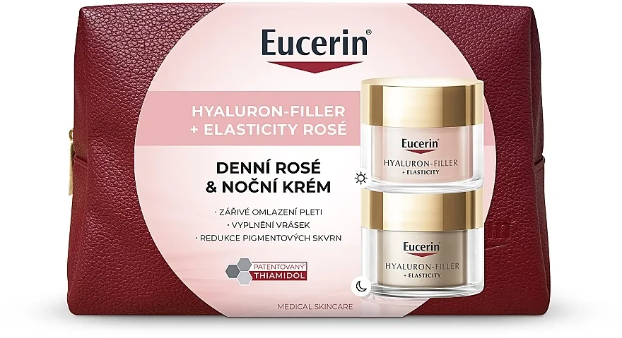Eucerin Hyaluron-Filler + Elasticity Rose Set (f/cr/2x50ml + bag)