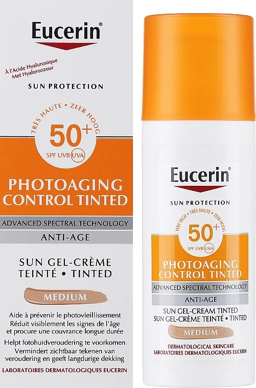 Eucerin Photoaging Control Tinted Sun Gel-Cream SPF50+ Medium Krema