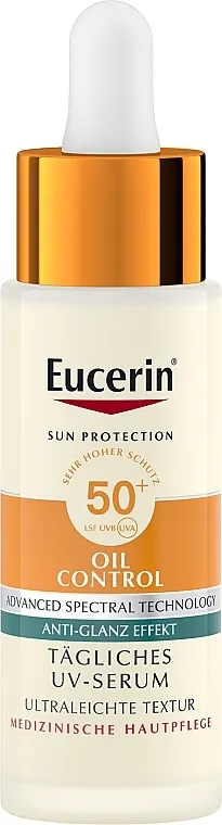 Eucerin Sun Protection Oil Control SPF 50+ Ultralight UV Serum Ultralagana krema za sunčanje