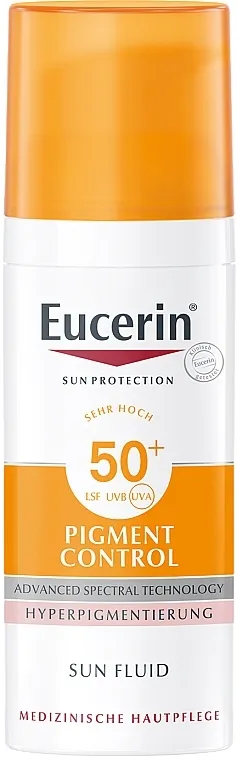 Eucerin Sun Protection Pigment Control SPF50+ Fluid za lice protiv hiperpigmentacije