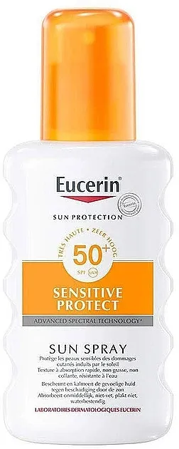 Eucerin Sun Protection Sensitive Protect Sun Spray SPF50+ Sprej za sunčanje za telo
