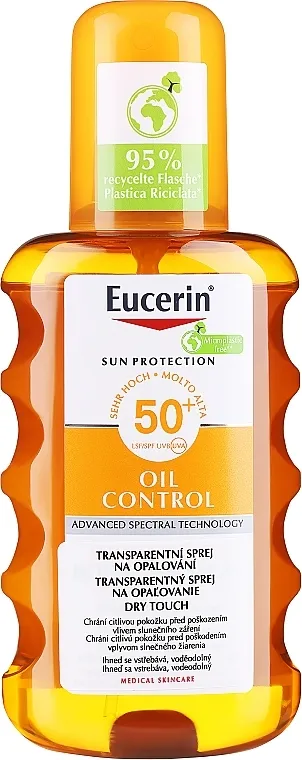 Eucerin Sun Spray Transparent SPF 50 Sprej za zaštitu od sunca za tijelo