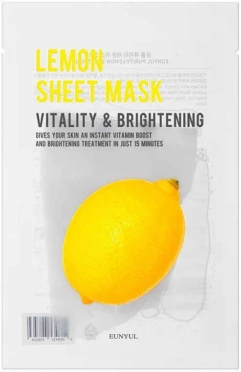 Eunyul Purity Lemon Sheet Mask Sheet maska ​​s ekstraktom limuna