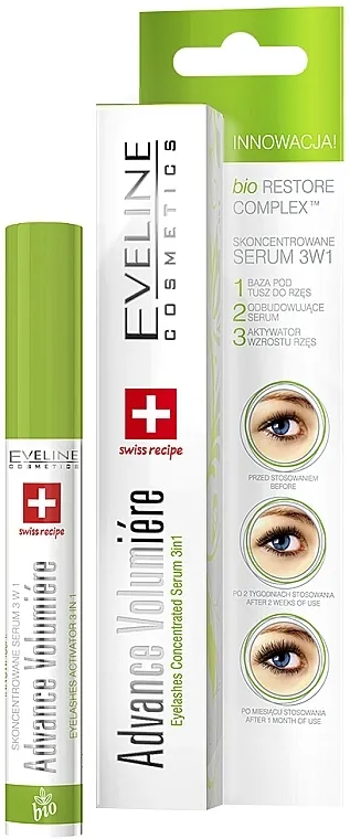 Eveline Cosmetics Cosmetics Eyelashes Concentrated Serum 3In1 Aktivni serum za trepavice 3 u 1