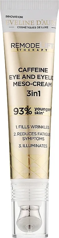 Eveline Cosmetics Eveline D’Aury Remodelift Therapy Kofeinski mezo-krem za područje oko očiju i kapke 3u1
