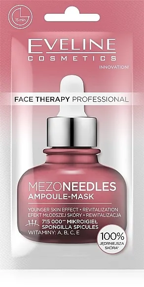 Eveline Cosmetics Face Therapy Professional Ampoule Face Mask Regenerativna maska sa mikroiglicama