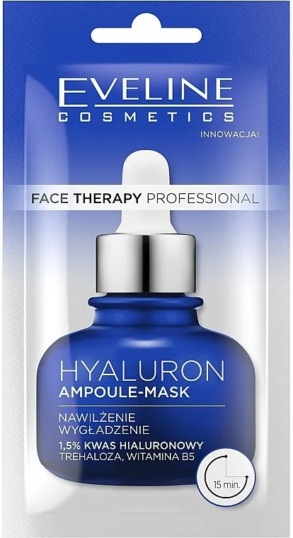 Eveline Cosmetics Face Therapy Professional Ampoule Face Mask Maska za lice s hijaluronskom ampulom