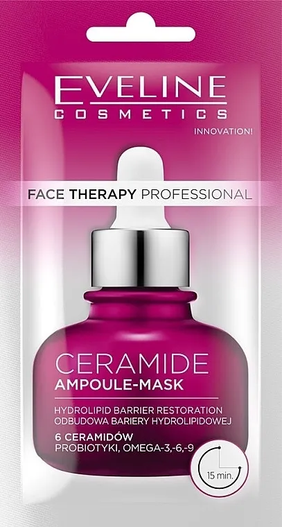 Eveline Cosmetics Face Therapy Professional Ceramide Ampoule Mask Ampulska krem-maska za lice sa ceramidima