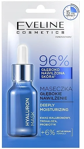 Eveline Cosmetics Hyaluron Deeply Moisturizing Face Mask Duboko hidratantna maska za lice