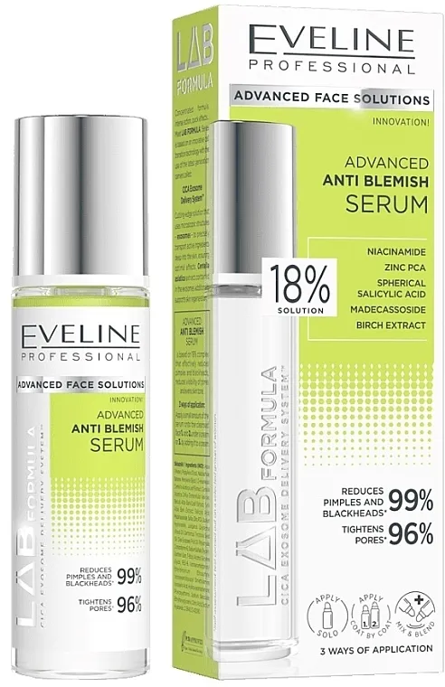 Eveline Cosmetics LAB Formula Advanced Anti Blemish Serum Serum za lice protiv nesavršenosti
