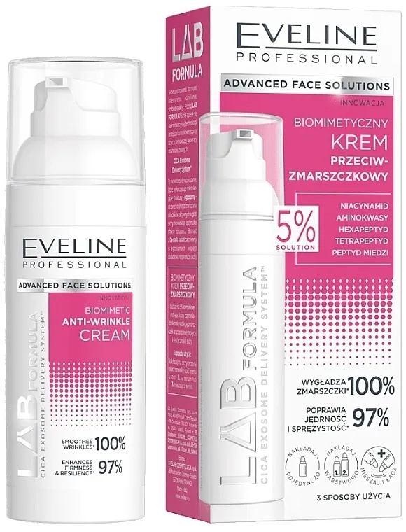 Eveline Cosmetics LAB Formula Biomimetic Anti-Wrinkle Cream Krema protiv bora