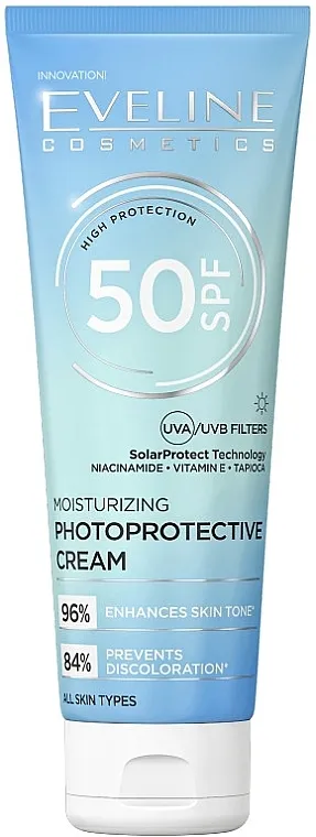 Eveline Cosmetics Moisturizing Photoprotective Cream Hidrirajuća zaštitna krema za lice SPF50