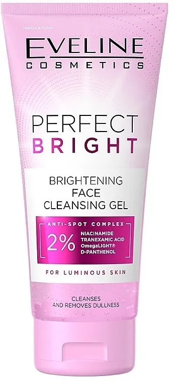 Eveline Cosmetics Perfect Bright Brightening Face Cleansing Gel Posvetljujući gel za čišćenje lica