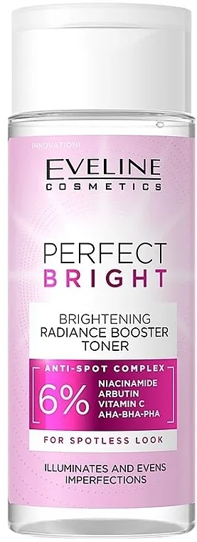 Eveline Cosmetics Perfect Bright Brightening Radiance Booster Toner Tonik za posvetljivanje za blistavu kožu