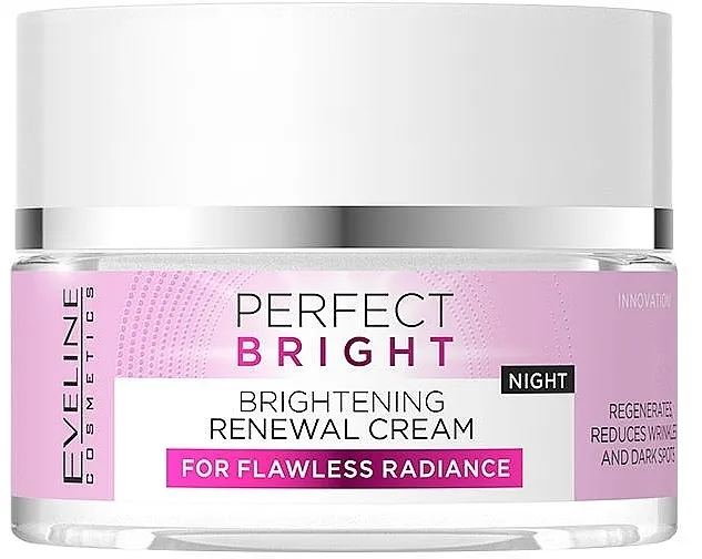 Eveline Cosmetics Perfect Bright Brightening Renewal Night Cream Posvetljujuća noćna krema za lice