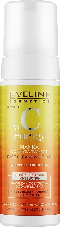 Eveline Cosmetics Vit C Energy Face Cleansing Foam Pena za umivanje lica