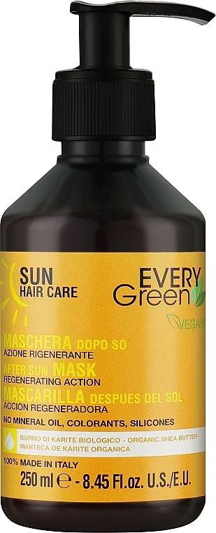 EveryGreen After Sun Mask Rigenerating Action Maska za kosu za primenu posle izlaganja suncu