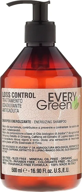 EveryGreen Loss Control Energizing Shampoo Šampon protiv opadanja kose