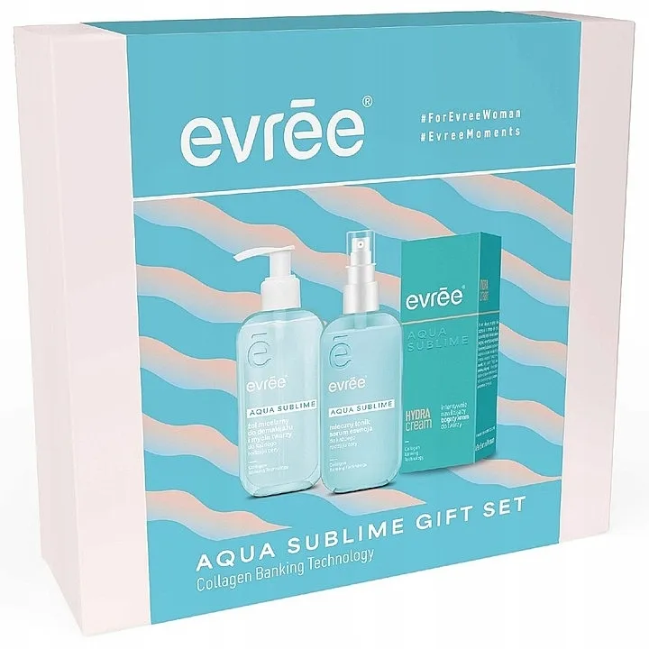 Evree Aqua Sublime (cr/45ml + face/ser/200ml + f/gel/200ml) Komplet