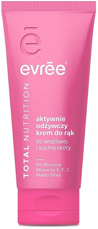 Evree Total Nutrition Actively Nourishing Hand Cream Aktivno hranljiva krema za ruke