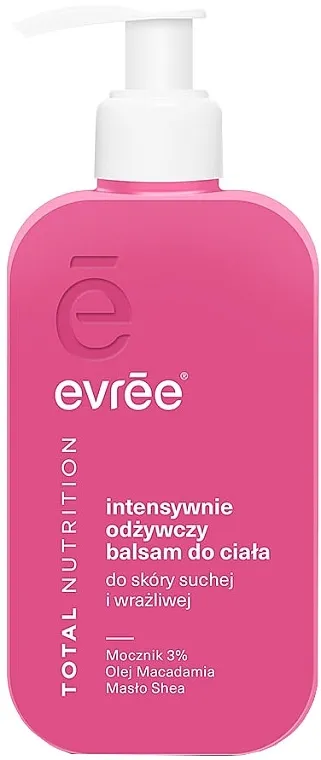 Evree Total Nutrition Intensively Nourishing Body Balm Intenzivno hranljivi balzam za telo za suvu i osetljivu kožu