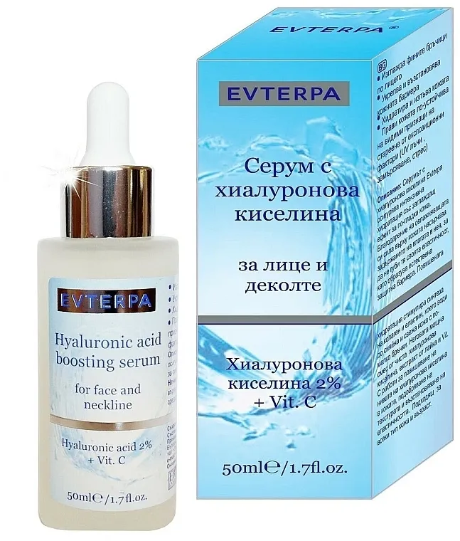 Evterpa Hyaluronic Acid Serum 2% + Vit. C. Serum za lice