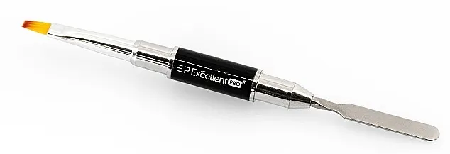 Excellent Pro Brush Četkica za polygel 2-u-1 'Black'