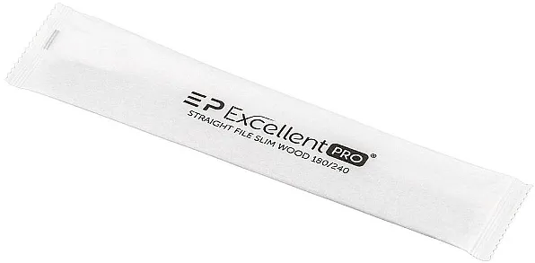 Excellent Pro Turpija za nokte Straight Slim Wood, 180/240