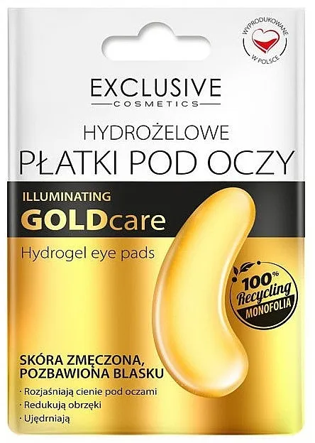 Exclusive Cosmetics Gold Care Illuminating Hydrogel Eye Patch Hidrogel flasteri za oči